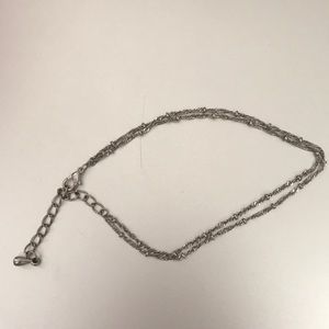 silver vintage anklet